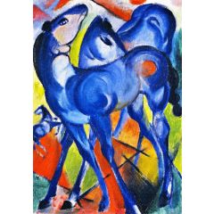 The Blue Foals Painting Reproduction