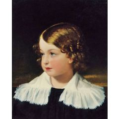 Portrait of a Boy, also known as Eduard Edler von Mosel Painting Reproduction