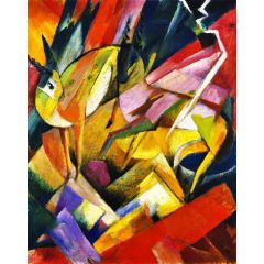 Mountain Goats Painting Reproduction