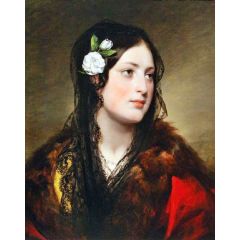 Portrait of Elise Kreuzberger Painting Reproduction