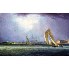Yacht Race Painting Reproduction