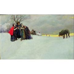 A Wolf Had Not Been Seen at Salem for Thirty Years Painting Reproduction