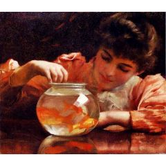 Idle Hours Painting Reproduction