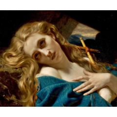 Mary Magdalene in the Cave Painting Reproduction
