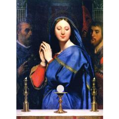 The Virgin of the Host Painting Reproduction