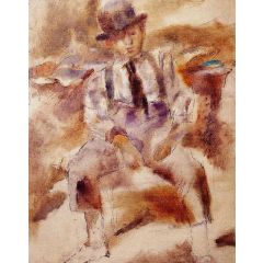 Mulatto with Bowler Hat Painting Reproduction