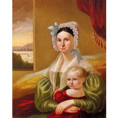 Mrs. David Steele Lamme and Son, William Wirt Painting Reproduction