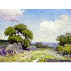 Morning in the Live Oaks, Boerne, Texas Painting Reproduction