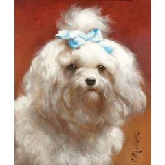The blue bow Painting Reproduction