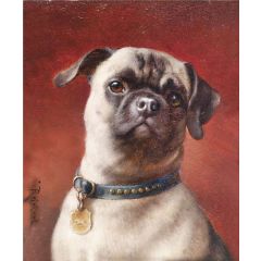 Pug Painting Reproduction