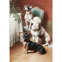 A Christmas Treat Painting Reproduction