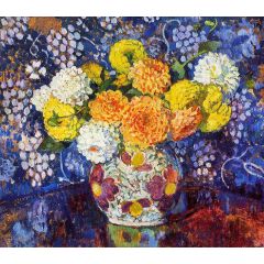 Vase of Flowers Painting Reproduction