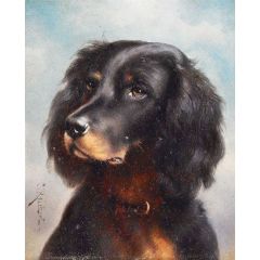 Portrait of a Dog Painting Reproduction