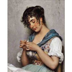 A Venetian Beauty Painting Reproduction