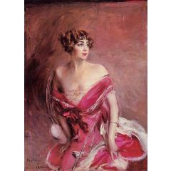 Portrait of Mlle de Gillespie, ’La Dame de Biarritz’ Painting Reproduction