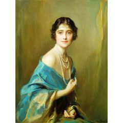 Queen Elizabeth The Queen Mother,when Duchess of York Painting Reproduction