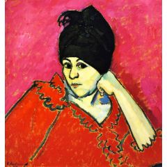 Dark Blue Turban, also known as Helene with Dark Blue Turban Painting Reproduction