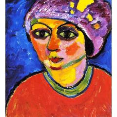 Violet Turban Painting Reproduction