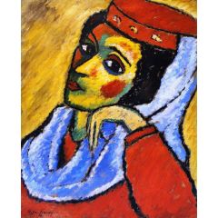 Macedonian Woman Painting Reproduction