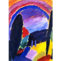 Variation with Rainbow Painting Reproduction