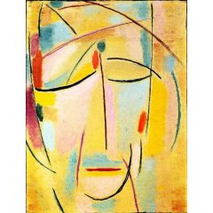 Mystical Head: Light, Enlightenment of the Saint Painting Reproduction