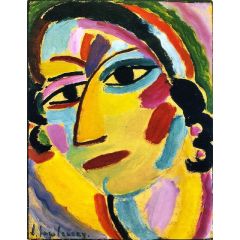 Mystical Head: Galka Painting Reproduction