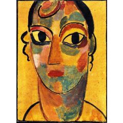 Mystical Head: Girl from Ascona Painting Reproduction