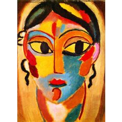 Mystical Head: Head of a Girl Painting Reproduction