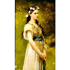Portrait of Julia Foster Ward Painting Reproduction