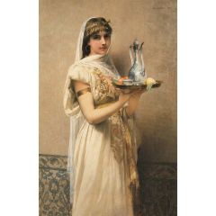 Maid Servant, also known as Serving tea Painting Reproduction