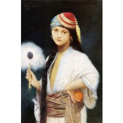 The Feathered Fan Painting Reproduction