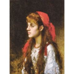 A Russian Beauty Painting Reproduction