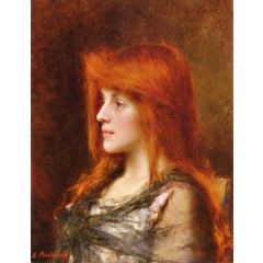 Portrait of a Young Beauty, also known as Reverie Painting Reproduction