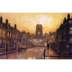 An Idyll of Old Chelsea Painting Reproduction