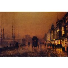Liverpool from Wapping Painting Reproduction