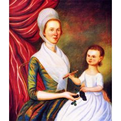 Mrs. Thomas Kell nee Aliceanna Bond Painting Reproduction