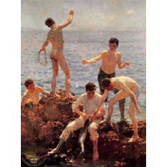 Lovers of the sun, also known as Midsummer Morning Painting Reproduction