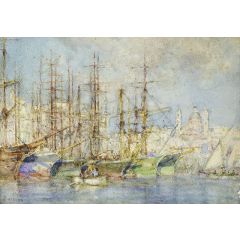 Genoese shipping Painting Reproduction