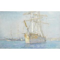 Off Falmouth Painting Reproduction