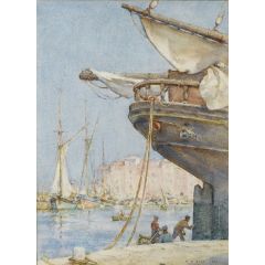 Painting the rudder Painting Reproduction