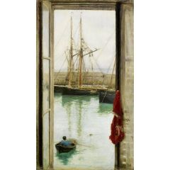 Harbour Dielette, Normandy Painting Reproduction