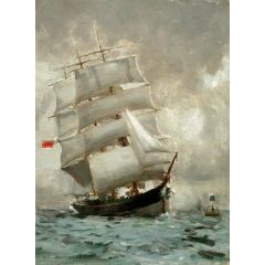 Rounding the Manacle Buoy Painting Reproduction