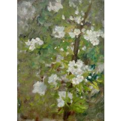 White Blossom Painting Reproduction