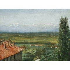 Italian Landscape Painting Reproduction