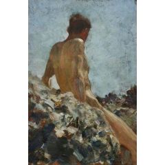 Nude Study Painting Reproduction