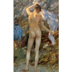 The Blue Jacket Painting Reproduction
