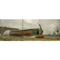 Railway Train Painting Reproduction