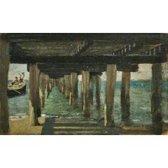 Under the Jetty Painting Reproduction