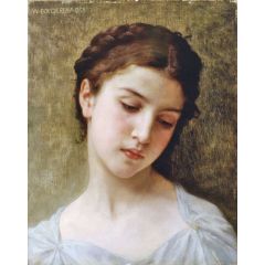 Study of a Woman’s Head Painting Reproduction