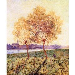 The Banks of the Loire, Basse Indre Painting Reproduction